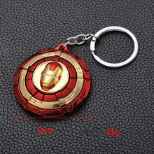 Load image into Gallery viewer, 2019 Marvel  Avengers Captain America Keychain Superhero Star Shield Pendant Keyring Fashion Car Key Chains For Men Accessories