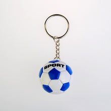 Load image into Gallery viewer, 3D Sports Football Key Chains Souvenirs PU Leather Keyring for Men Soccer Fans Keychain Pendant Boyfriend Gifts