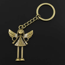 Load image into Gallery viewer, New Keychain 58x38mm angel Pendants DIY Men Car Key Chain Ring Holder Keyring Souvenir Jewelry Gift