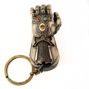 Thanos Infinity Glove Gauntlet Beer Bottle Opener Keychain Marvel Avengers 3 Infinity War 3D Pendant Key Chain for Men Jewelry
