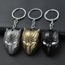 Load image into Gallery viewer, Marvel Avengers Black Panther Keychain for Men Metal Model Keyring Pendant Jewelry Accessories