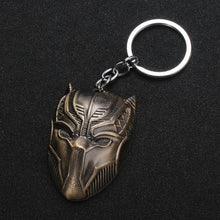 Load image into Gallery viewer, Marvel Avengers Black Panther Keychain for Men Metal Model Keyring Pendant Jewelry Accessories