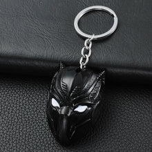 Load image into Gallery viewer, Marvel Avengers Black Panther Keychain for Men Metal Model Keyring Pendant Jewelry Accessories