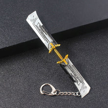 Load image into Gallery viewer, M2 Marvel Avengers Endgame Thanos Weapons Double-edged Sword Keychain Glove Gauntlet Metal Keyring Men Car Women Bag Accessories