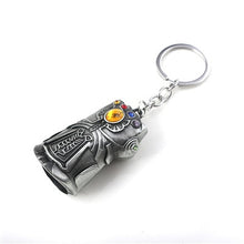 Load image into Gallery viewer, M2 Marvel Avengers Endgame Thanos Weapons Double-edged Sword Keychain Glove Gauntlet Metal Keyring Men Car Women Bag Accessories