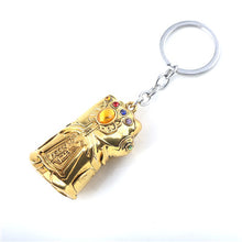 Load image into Gallery viewer, M2 Marvel Avengers Endgame Thanos Weapons Double-edged Sword Keychain Glove Gauntlet Metal Keyring Men Car Women Bag Accessories