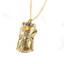 Load image into Gallery viewer, M2 Marvel Avengers Endgame Thanos Weapons Double-edged Sword Keychain Glove Gauntlet Metal Keyring Men Car Women Bag Accessories
