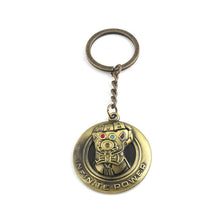 Load image into Gallery viewer, M2 Marvel Avengers Endgame Thanos Weapons Double-edged Sword Keychain Glove Gauntlet Metal Keyring Men Car Women Bag Accessories
