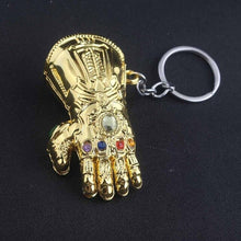 Load image into Gallery viewer, M2 Marvel Avengers Endgame Thanos Weapons Double-edged Sword Keychain Glove Gauntlet Metal Keyring Men Car Women Bag Accessories