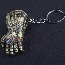 Load image into Gallery viewer, M2 Marvel Avengers Endgame Thanos Weapons Double-edged Sword Keychain Glove Gauntlet Metal Keyring Men Car Women Bag Accessories