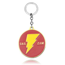 Load image into Gallery viewer, The Avengers 4 Marvel Captain Marvel Logo Shield ShaZam Keychain Superhero Thor Key Chains keyring Movie Jewelry Gift For Men