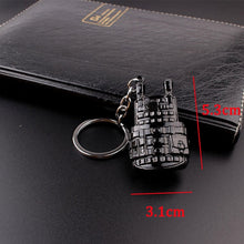 Load image into Gallery viewer, Game PUBG Keychain Cosplay Prop Metal Accessories Pan Backpack Key Ring Helmet 98K Key Chain
