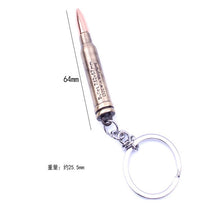 Load image into Gallery viewer, 2019 New Hot Game PUBG Gun Bullets Keychain letter 300 Win Mognum High Quality Metal Key Ring Key Chain For Player's Gifts