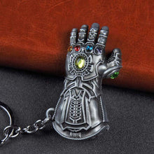 Load image into Gallery viewer, 10pcs/lot The Avengers 3 Thanos Gloves Keychain The Marvel Comics Movie Car Keyring Fashion Jewelry Party Gift For Men Funs