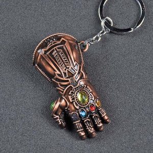 10pcs/lot The Avengers 3 Thanos Gloves Keychain The Marvel Comics Movie Car Keyring Fashion Jewelry Party Gift For Men Funs