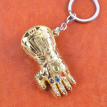 Load image into Gallery viewer, 10pcs/lot The Avengers 3 Thanos Gloves Keychain The Marvel Comics Movie Car Keyring Fashion Jewelry Party Gift For Men Funs