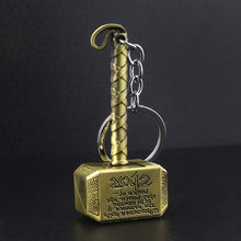 Load image into Gallery viewer, Marvel Avengers Endgame Thor's Hammer Keychain For Men Mjollnir Metal Iron Man Keyring Pendant Jewelry Accessories