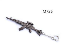 Load image into Gallery viewer, 2018 PUBG Copper Keychain Helmet And Guns 98K Game Fans Key Chains Ring Glitter Llaveros For PUBG Fans Chaveiro