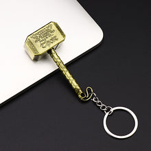 Load image into Gallery viewer, 2019 NEW Marvel Avengers Thor's Hammer Mjolnir Keychain Captain America Shield Hulk Batman Mask KeyChain Keyrings Drop Wholesale