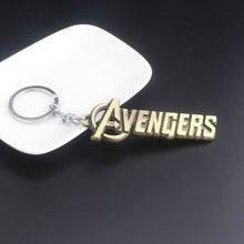Load image into Gallery viewer, Marvel jewelry Captain Marvel Shield Keychain The Avengers 4 Carol Danvers Iron Man Thor weapon Key Chains for Women Men Jewelry