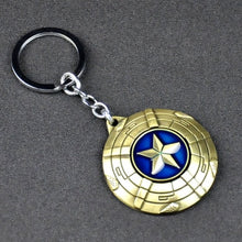 Load image into Gallery viewer, 2019 NEW Marvel Avengers Thor's Hammer Mjolnir Keychain Captain America Shield Hulk Batman Mask KeyChain Keyrings Drop Wholesale