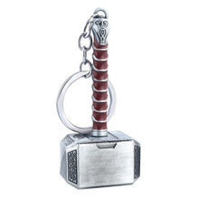 Load image into Gallery viewer, 2019 NEW Marvel Avengers Thor's Hammer Mjolnir Keychain Captain America Shield Hulk Batman Mask KeyChain Keyrings Drop Wholesale