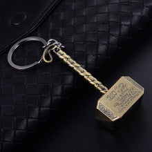 Load image into Gallery viewer, 2019 NEW Product Marvel Avengers Thor's Hammer Mjolnir Key Chain Captain America Shield Hulk Batman Mask KeyChain Key Rings Gift