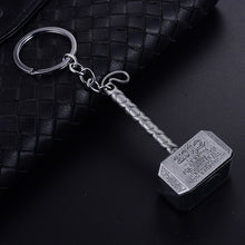 Load image into Gallery viewer, 2019 NEW Product Marvel Avengers Thor's Hammer Mjolnir Key Chain Captain America Shield Hulk Batman Mask KeyChain Key Rings Gift