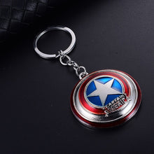 Load image into Gallery viewer, 2019 NEW Product Marvel Avengers Thor's Hammer Mjolnir Key Chain Captain America Shield Hulk Batman Mask KeyChain Key Rings Gift