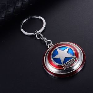 2019 NEW Product Marvel Avengers Thor's Hammer Mjolnir Key Chain Captain America Shield Hulk Batman Mask KeyChain Key Rings Gift