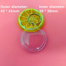Load image into Gallery viewer, 50Pcs/lot Rectangle/Heart/Round Styles Transparent Blank Acrylic Insert Photo Picture Frame Keyring Keychain DIY Split Ring Gift